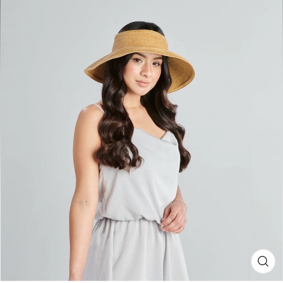 San Diego Hat Company Signature Women's Ultrabraid Large Brim Visor - Picture 5 of 6